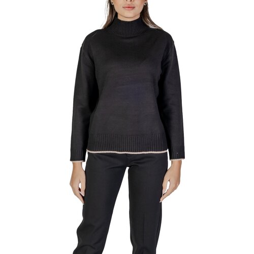 Street One EOS_cosy sweater with tipping 302829 Crna Cijene