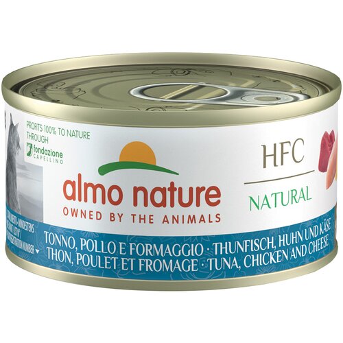 Almo Nature Ekonomično pakiranje HFC Natural 24 x 70 g - Tuna, piletina i sir Cijene