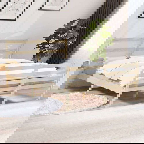  Posteljni okvir iz trdne borovine 140x190 cm, (20904526) Cene