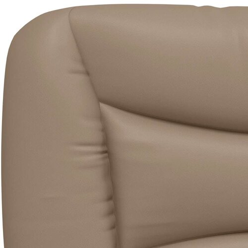  Okvir kreveta LED boja cappuccina 160 x 200 cm od umjetne kože Slike
