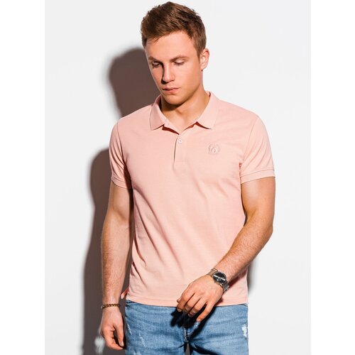 Ombre Muška polo majica S1374 siva | narandžasta | ružičasta Slike