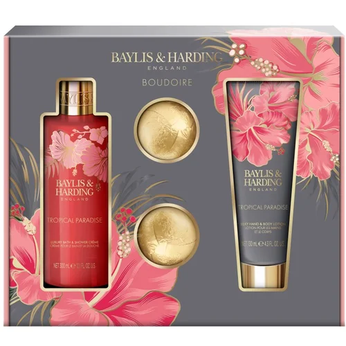 Baylis & Harding Boudoire Tropical Paradise poklon set Banana, Peach & Orange Blossom (za tijelo)