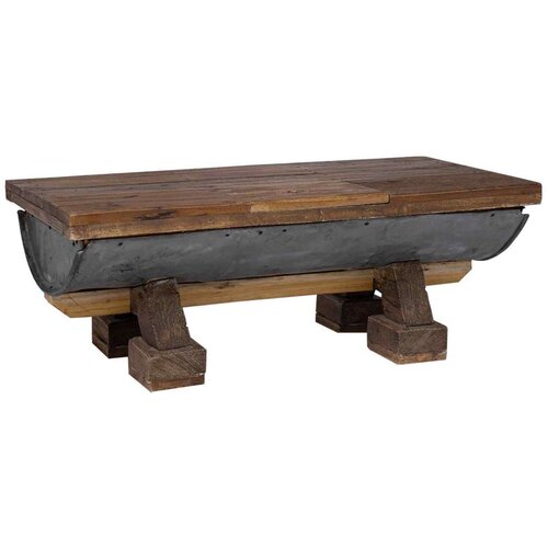 VidaXL Klubska miza Reciklirana naravna barva 90 x 50 x 35 cm les, (5000120537) Slike