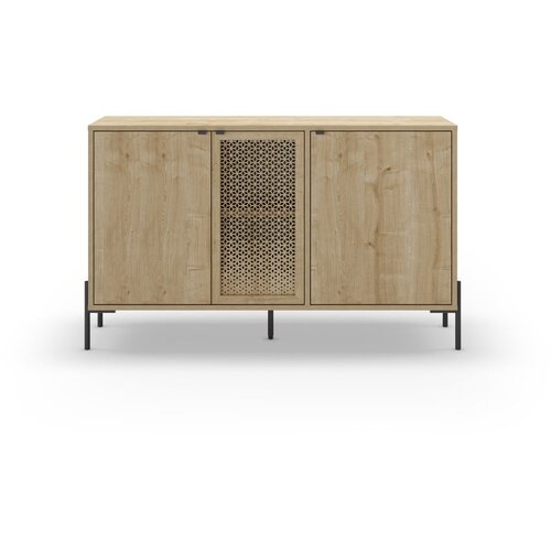 Marckeric Niska komoda u dekoru hrasta u prirodnoj boji 120x80 cm Inca &amp;ndash; Slike