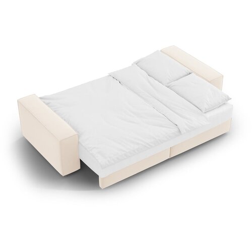 Micadoni Bež sklopiva sofa od boucl&amp;eacute; tkanine 247 cm Jodie &amp;ndash; Home Slike