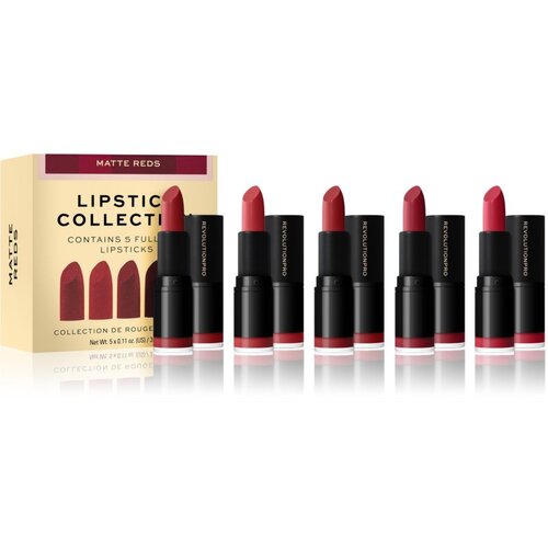 Revolution Lipstick Collection set ruževa za usne 5 kom nijansa Matte Reds 5 kom Slike