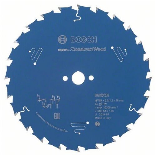Bosch list kružne testere expert for construct wood 184x16x2;1.3x24 t Cene