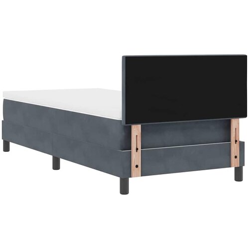  LED Box Spring Krevet Tamno siva 90 x 200 cm Bar&amp;scaron;un Slike