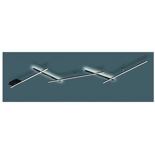  Mat crna LED stropna svjetiljka s mogućnosti zatamnjivanja 50x245 cm Indira &amp;ndash; Slike