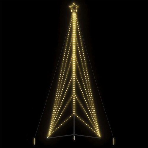 vidaXL Lučke za novoletno jelko 861 LED diod hladno tople bele 478 cm Cene