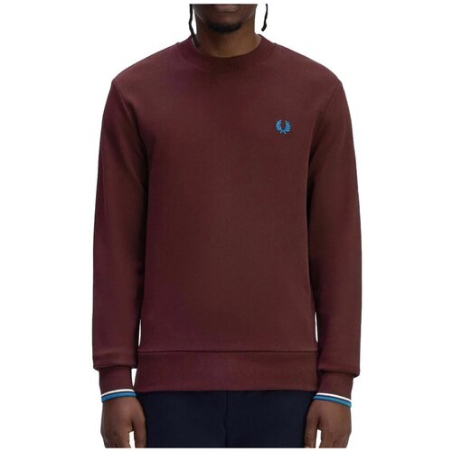 Fred Perry Puloverji NECK SWEATSHIRT Kostanjeva Slike