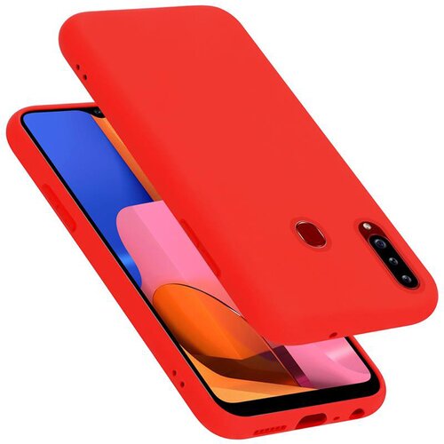 Cadorabo Ohi&amp;scaron;je, združljiv s Samsungom v tekoči rdeči barvi - za&amp;scaron;čitni pokrov iz fleksibilnega silikona TPU, (20585356) Slike