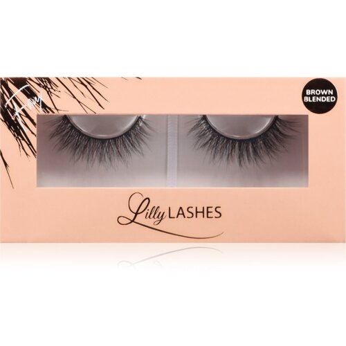 Lilly Lashes Everyday Faux Mink Brown Blended umetne trepalnice vrsta Undressed 1 par Cene