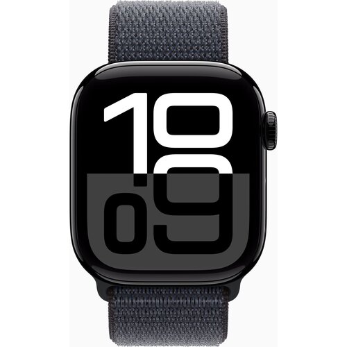 Apple Watch S10 Cellular 46mm Jet Black aluminium case with Ink sport loop, (21681420) Slike