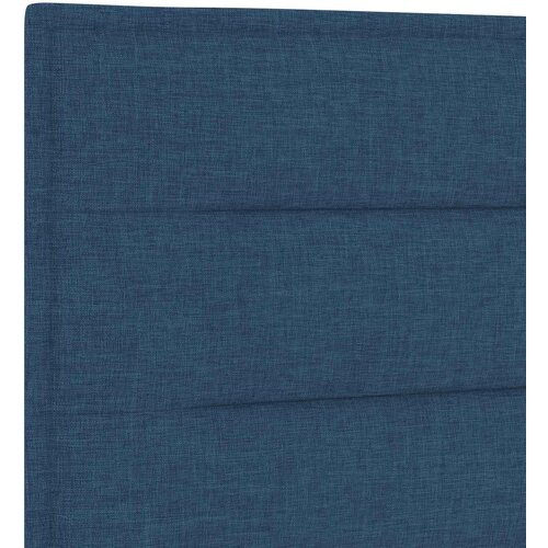  LED okvir za krevet s madracem Plava 120 x 200 cm Tkanina Slike