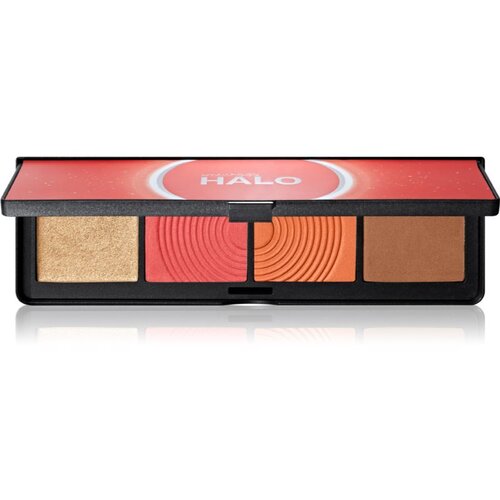Smashbox Halo Sculpt + Glow Face Palette paleta osvetljevalcev in rdečil odtenek Coral Saturation 15,7 g Slike