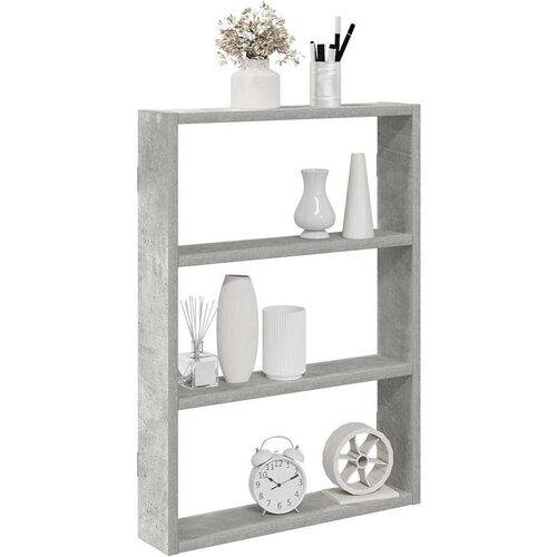 VidaXL Zidna polica beton siva 43x9x60 cm konstruirano drvo Slike