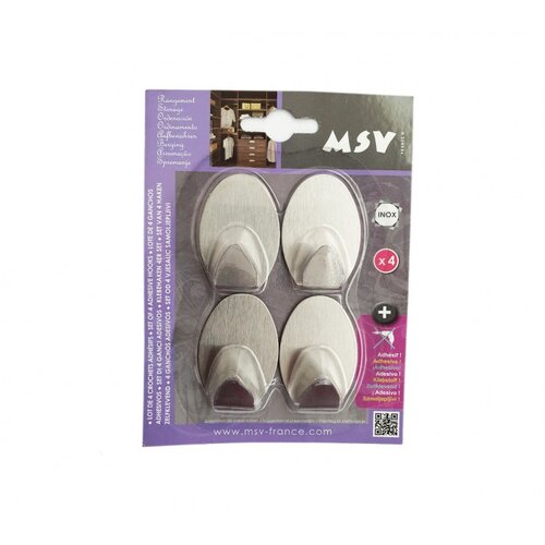 Msv Vješalica samoljepljiva INOX 3x4,5 CM 4-1 Cijene