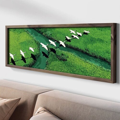 WALLXPERT LAC031-150 Multicolor Decorative Framed MDF Painting Cene