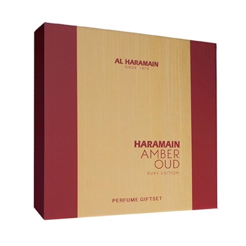 Al Haramain Amber Oud Ruby Edition poklon set EDP 75 ml + EDP 30 ml + dezodorans 200 ml Cijene