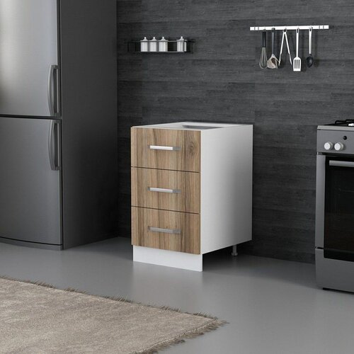 Hanah home kuhinjski element Minar 4162, 50 cm, beli / dore Cene
