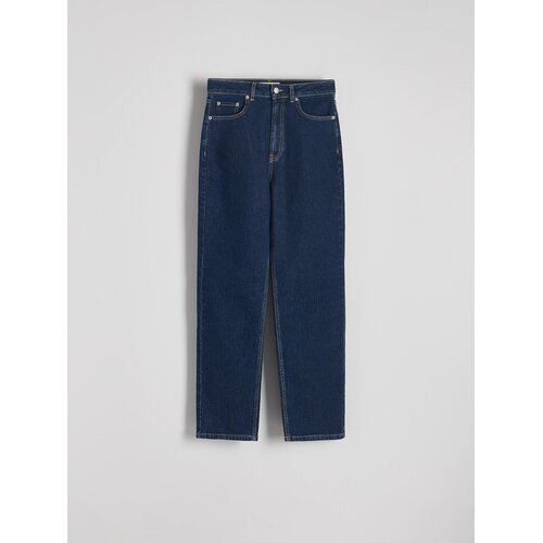 Reserved Straight traperice visokog struka - indigo jeans Cene