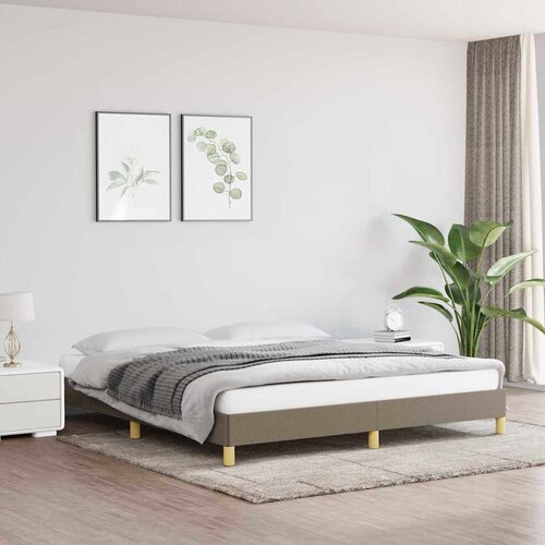  Okvir za krevet bez madraca smeđesivi 180x200 cm od tkanine Cijene
