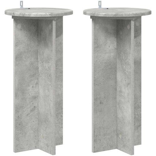  Stalak za biljke 2 pcs Betonska siva 29 5 x 29 5 x 60 cm Cene
