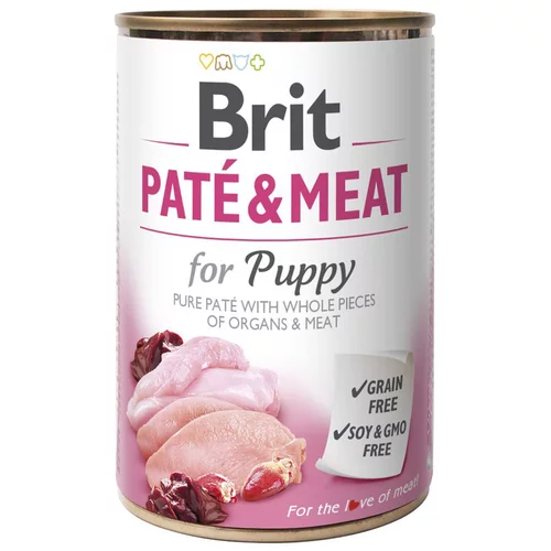Brit Care Brit Paté & Meat 6 x 400 g - Puppy