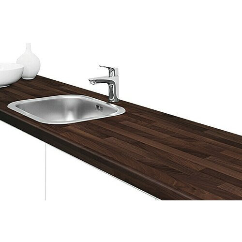 RESOPAL Basic Kuhinjska radna ploča po mjeri (Block Board Nero, Maksimalna dimenzije rezanja: 365 cm, Debljina: 3,8 cm, Širina: 60 cm) Cijene