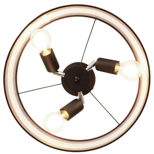  Luster na &amp;scaron;ipci HELEN 3xE27/15W/230V smeđa/crna/zlatna Slike