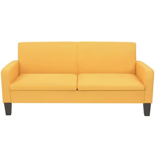 MAISON CHIC kavč - Sofa - Kanape trosed 180x65x76 cm rumen, (21726911)