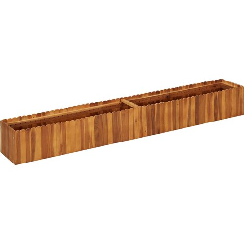 vidaXL vrtna posuda za sadnju od masivnog bagremovog drva 200x30x25 cm Cijene