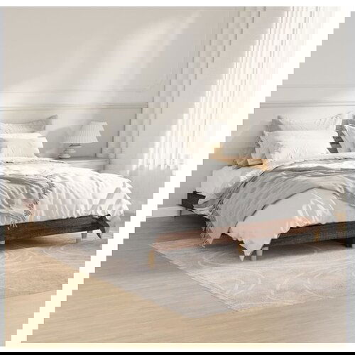 vidaXL Okvir za krevet smeđi hrast 135x190 cm konstruirano drvo Cijene