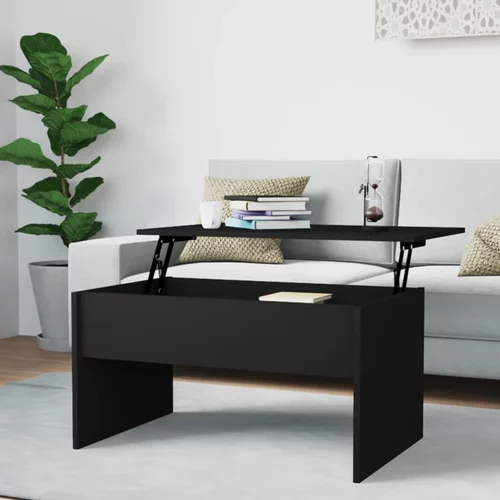  Stolić za kavu crni 80 x 50,5 x 41,5 cm od konstruiranog drva