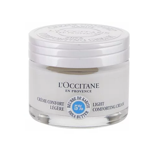 L'occitane Shea Butter Light Comforting Cream nežna krema za obraz 50 ml za ženske
