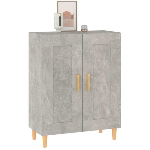  Komoda siva boja betona 69,5x34x90 cm od konstruiranog drva Slike