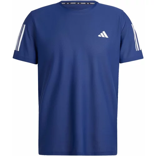 Adidas Funkcionalna majica 'Own the Run' temno modra / bela