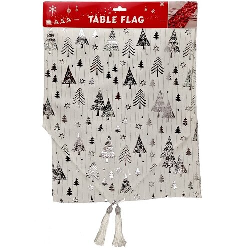  Novogodišnji raner 33x180cm, beli Cene