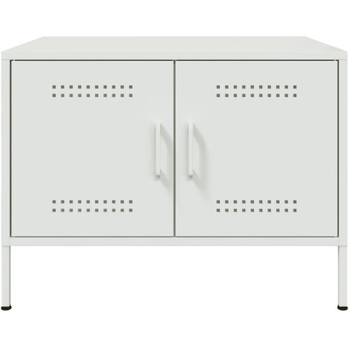  Stolić za kavu bijeli 68 x 50 x 50,5 cm čelik Slike
