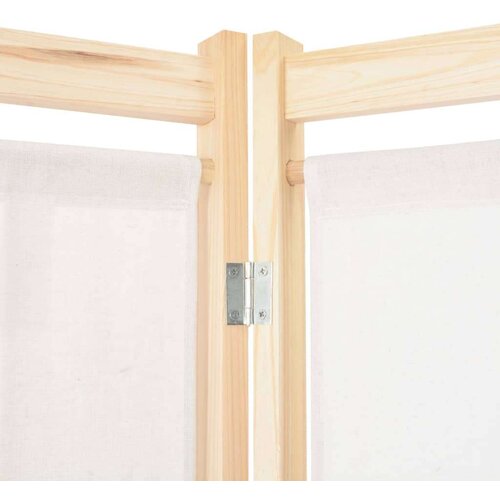vidaXL Paravan 4-delni 160x170x4 cm blago kremne barve Cene