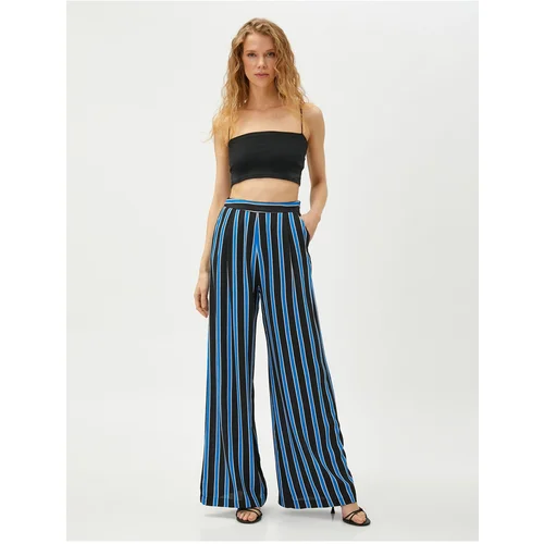 Koton Pants - Blue - Wide leg