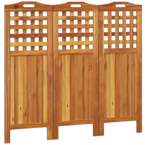 Maison Chic Paravan - Sobne pregrade 3-delni 121,5x2x115 cm trden akacijev les, (22111435) Cene