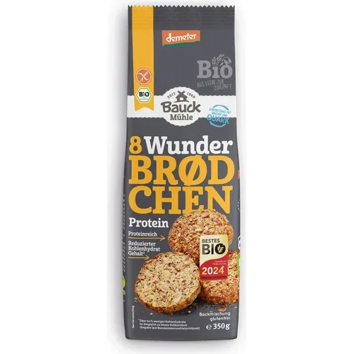 Bauck Mühle Bio 8 čudežnih beljakovinskih žemljic - 350 g