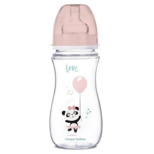Canpol flašica za bebe antikolik 300ml animals, pink Slike