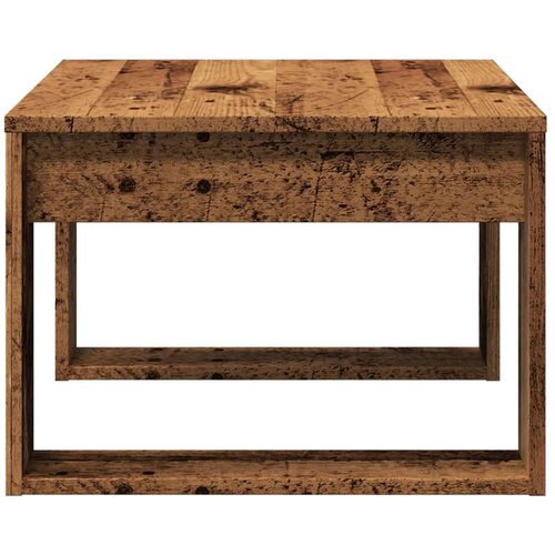 vidaXL Stranska mizica starinski les 50x50x35 cm inženirski les Cene