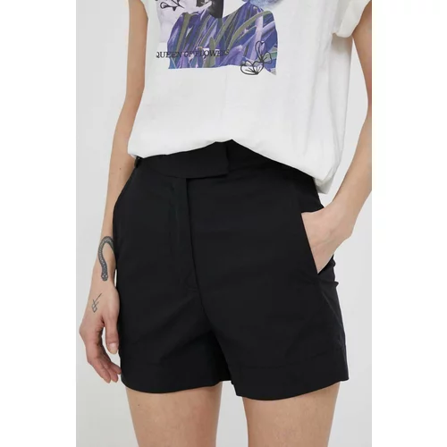 Bomboogie Kratke hlače za žene, boja: crna, glatki materijal, visoki struk