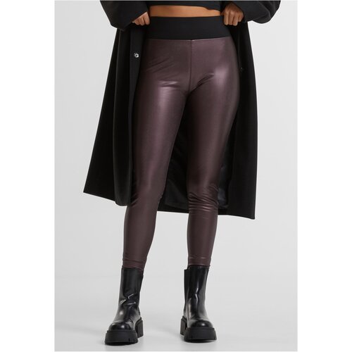 Urban Classics Women's high-waisted synthetic leather leggings in red Cijene