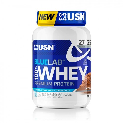 USN whey protein BLUE LAB 100% 908 g čokolada Slike