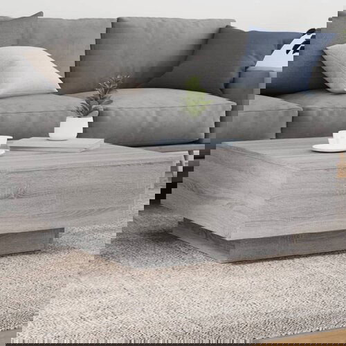 VidaXL Stolić za kavu boja sivog hrasta sonome 80x80x31 cm od iverice Slike